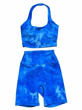 Vital Apparel Halter Bra And Seamless Scrunch Butt Shorts Size XS